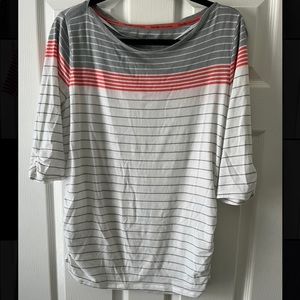 Striped 3/4 sleeve top